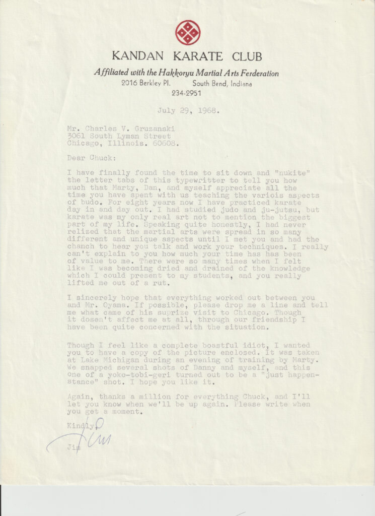 Jim Gillis Letter
